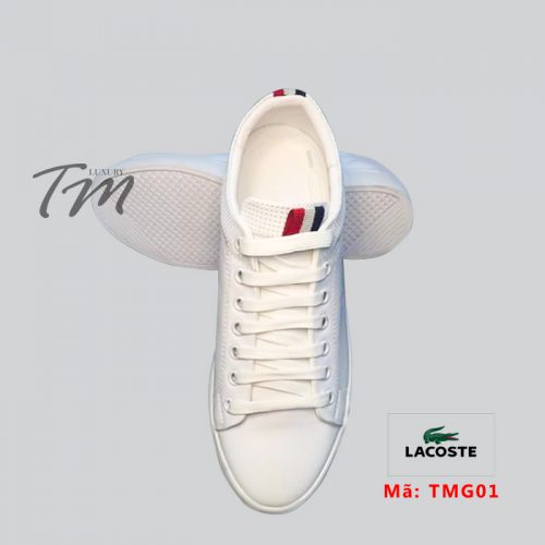 Giày thể thao kiểu dáng đẹp TMS02 Lacoste trắng