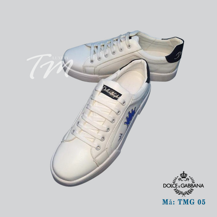 Giày thể thao trắng đen TMS03 hiệu D&G